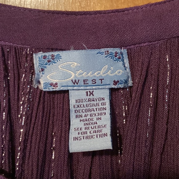 NWT Studio West Womens Blouse - Picture 2 of 4